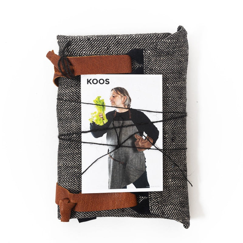 Linen Apron, with leather details