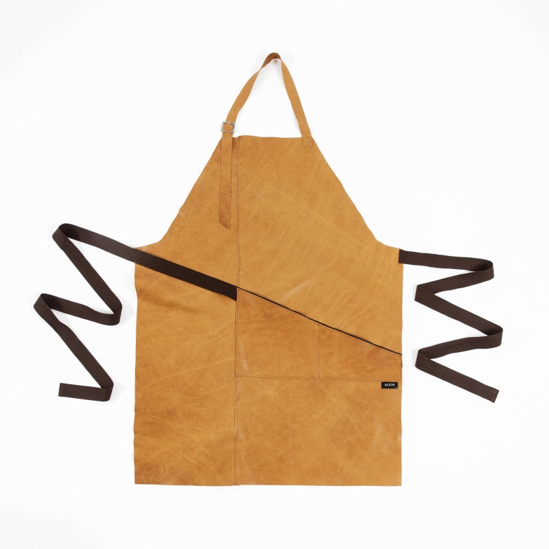Leather Apron, caramel brown