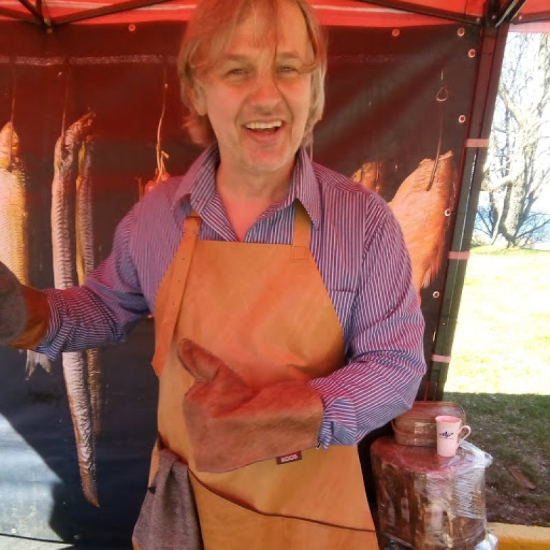 Leather Apron, caramel brown