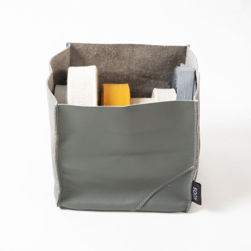 Nahast korv, suur  hall 18x18x18 