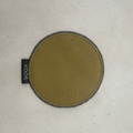 Leather Coaster, olive green