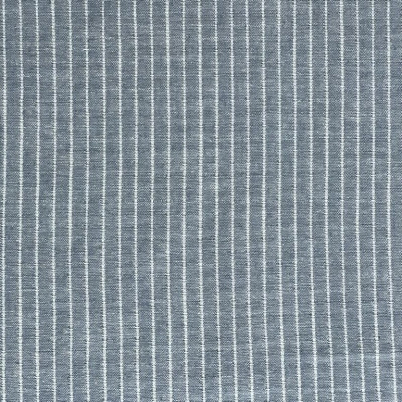 Linen Sauna Seat Cover, light blue stripe 38x38 cm