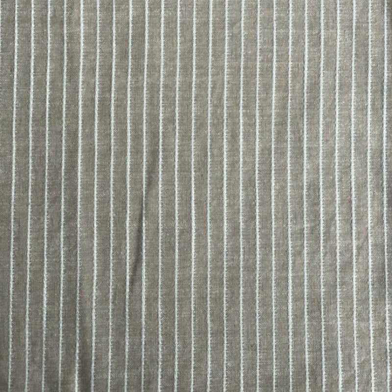 Linen Sauna Seat Cover, beige stripe 38x38 cm