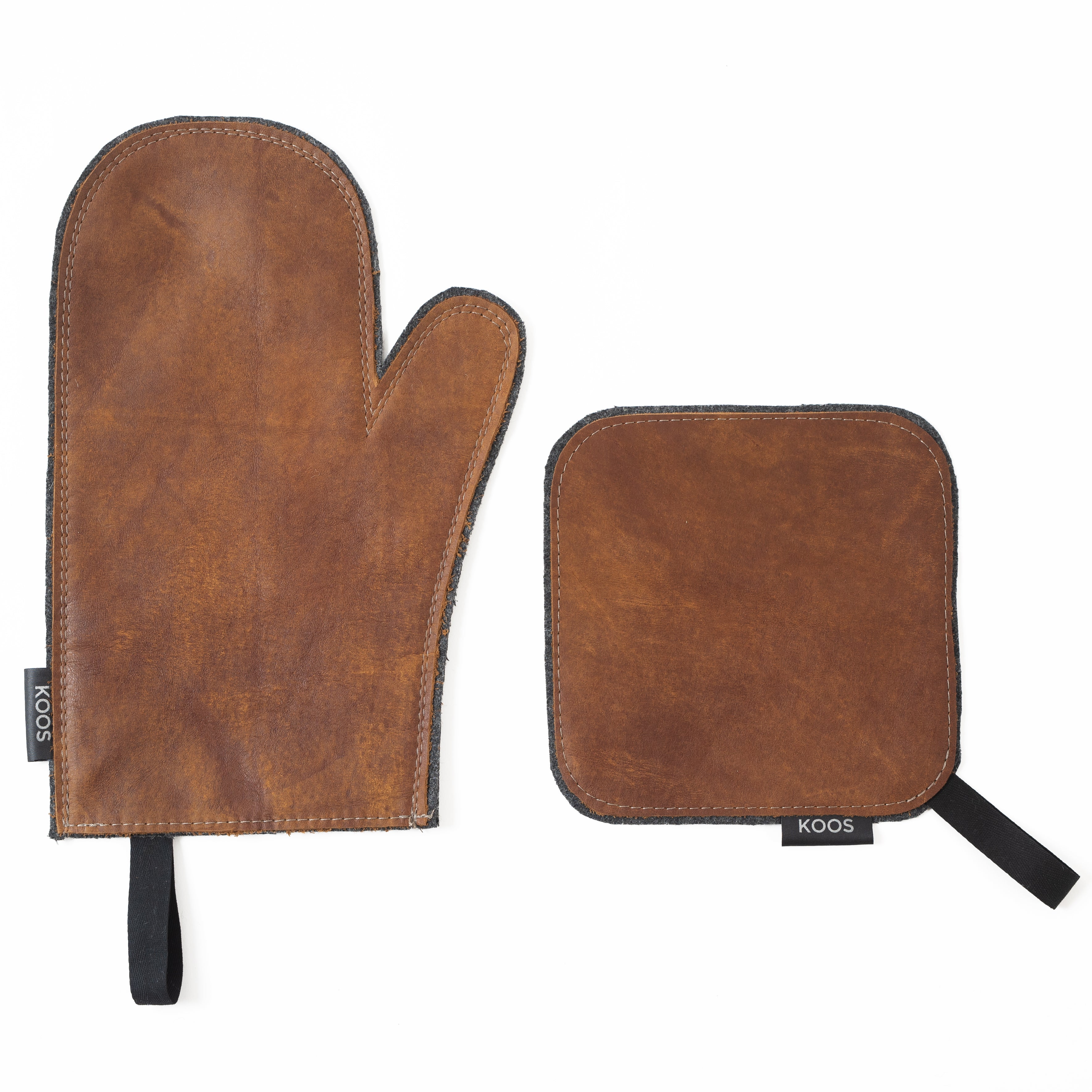 Leather Pot Holder, brown
