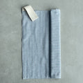 Linen Sauna Seat Cover, light blue stripe 38x38 cm