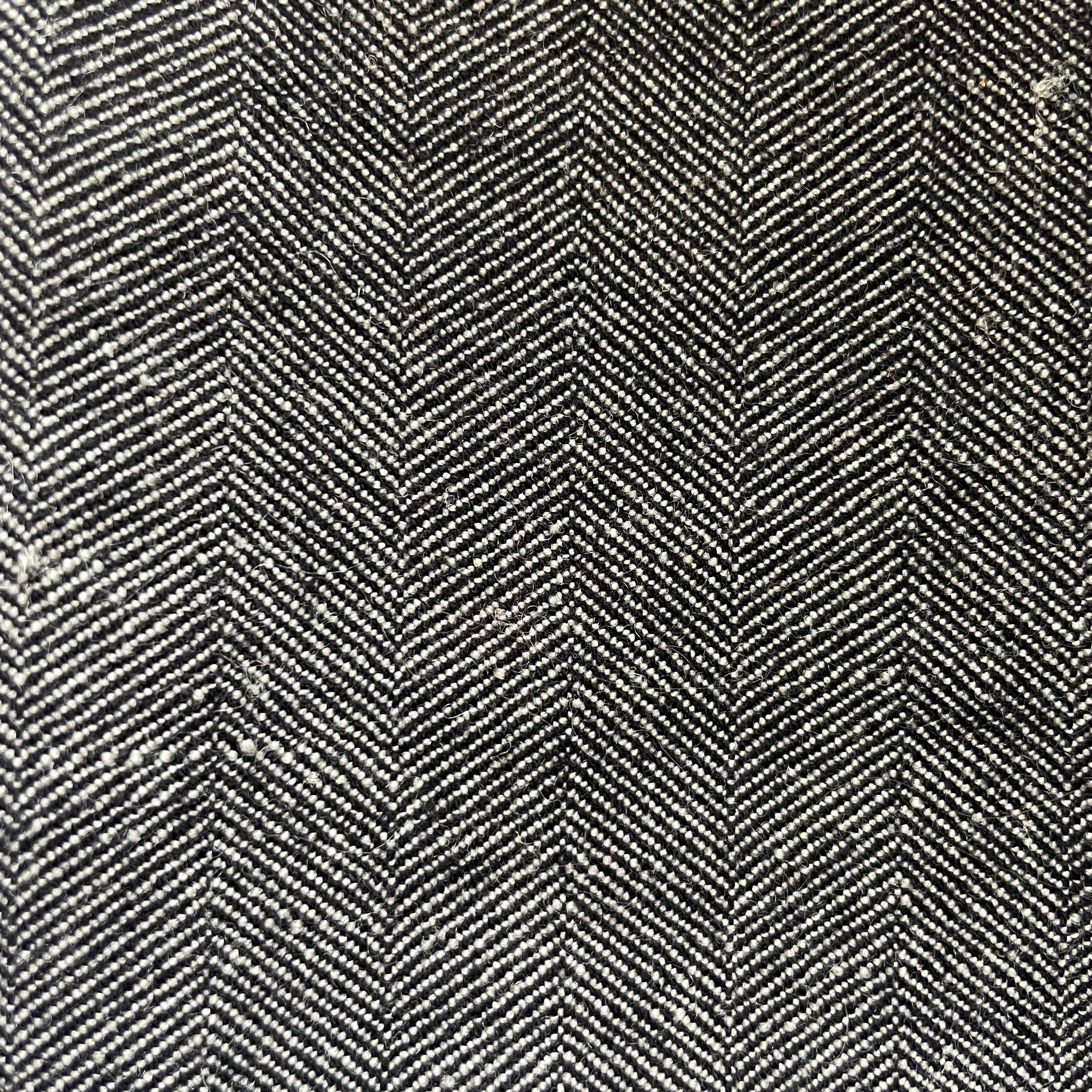 Small Towel, black fishbone fabric
