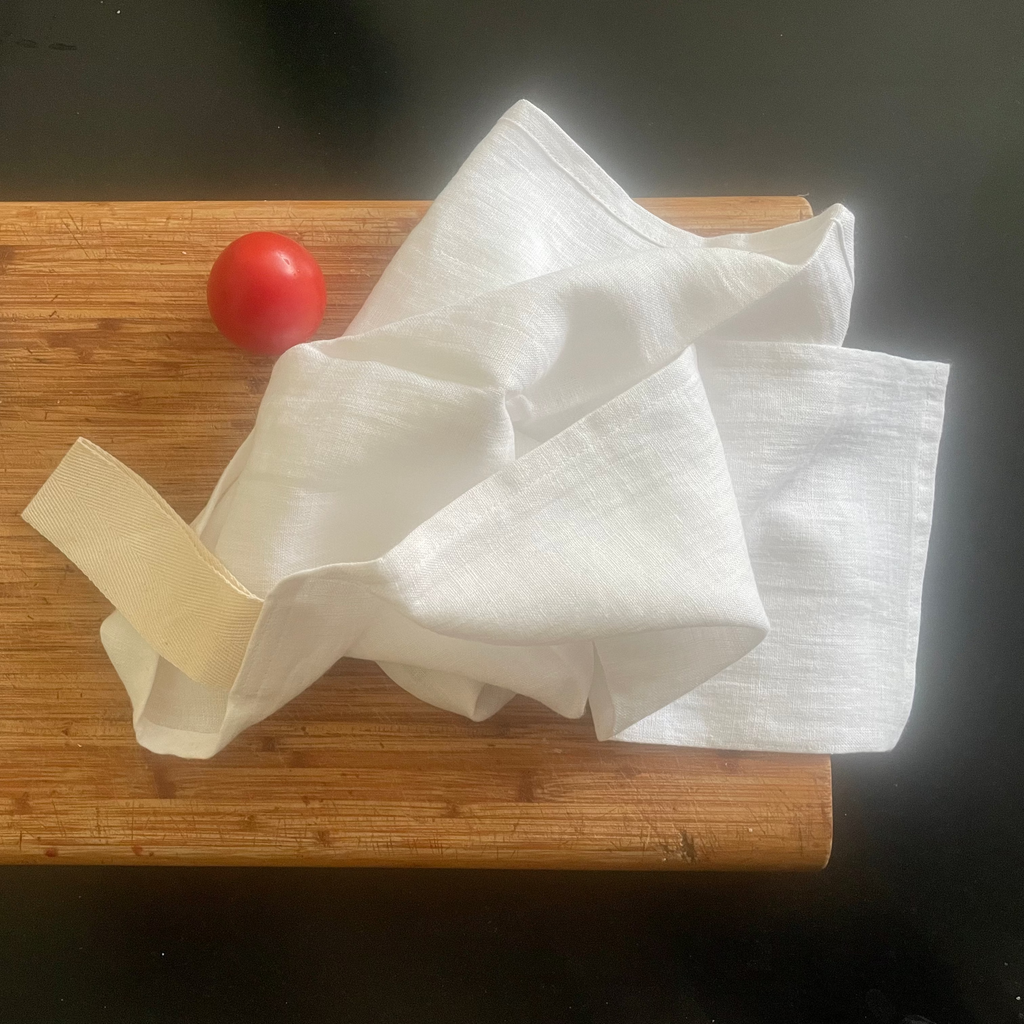 Small Linen Towel, white