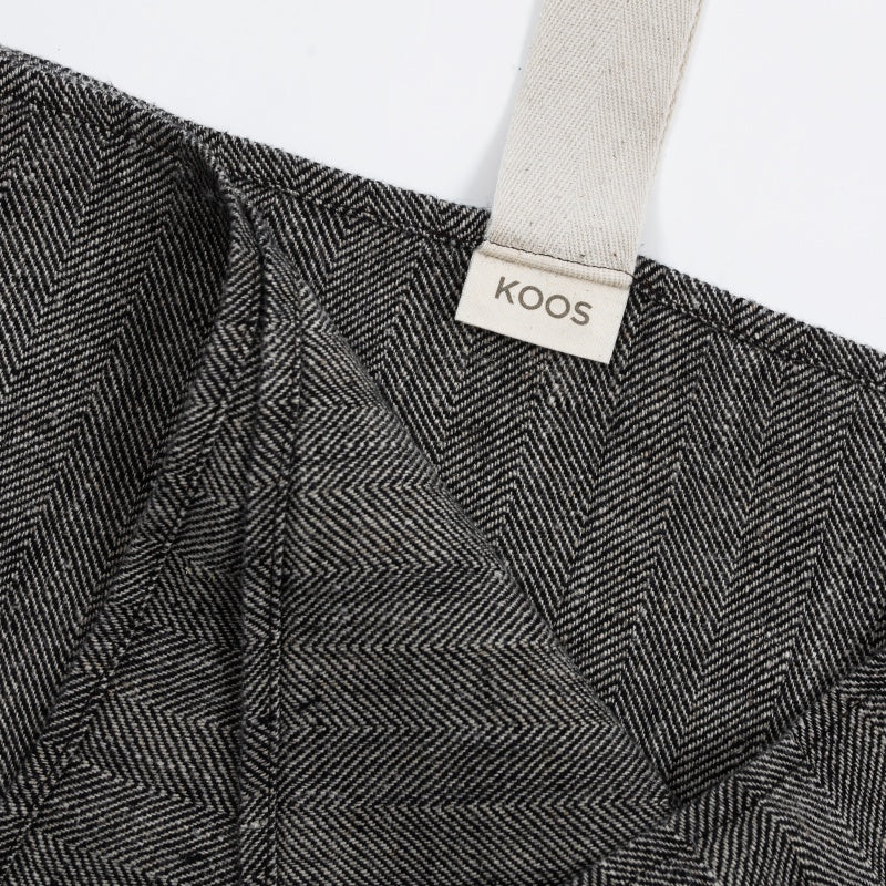 Linane suur rätik, must kalasaba