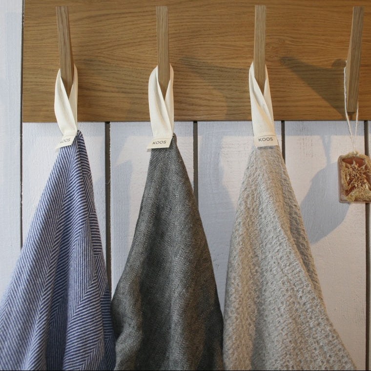 Linane suur rätik, linasehall tekstuurne kangas