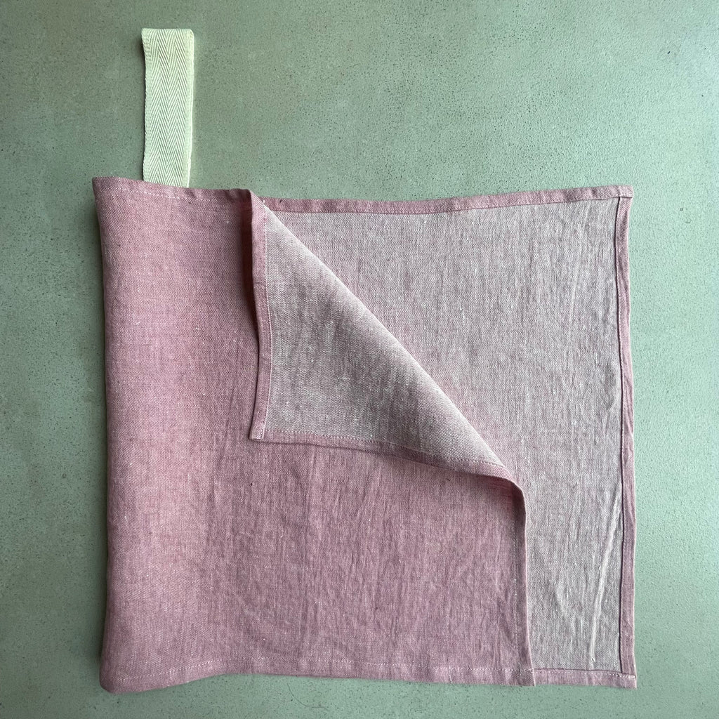 Small Linen Towel, baby-pink