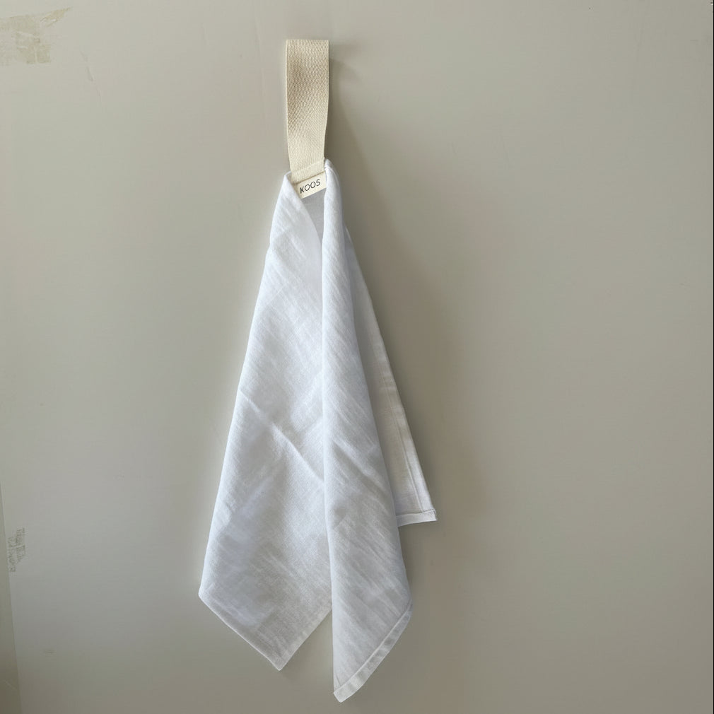 Small Linen Towel, white
