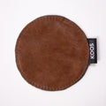 Leather Coaster, cognac brown